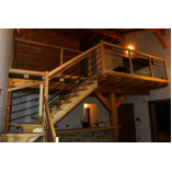 Escalier et mezzanine sur lambourdes bois.